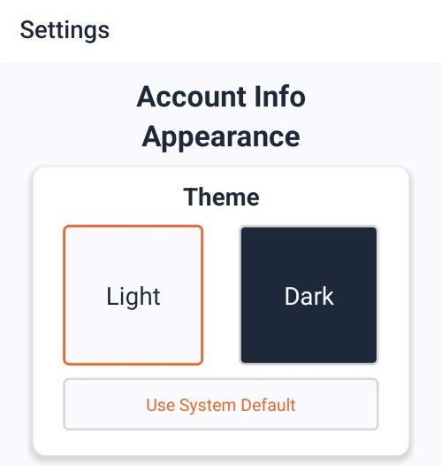 Theme Selector component